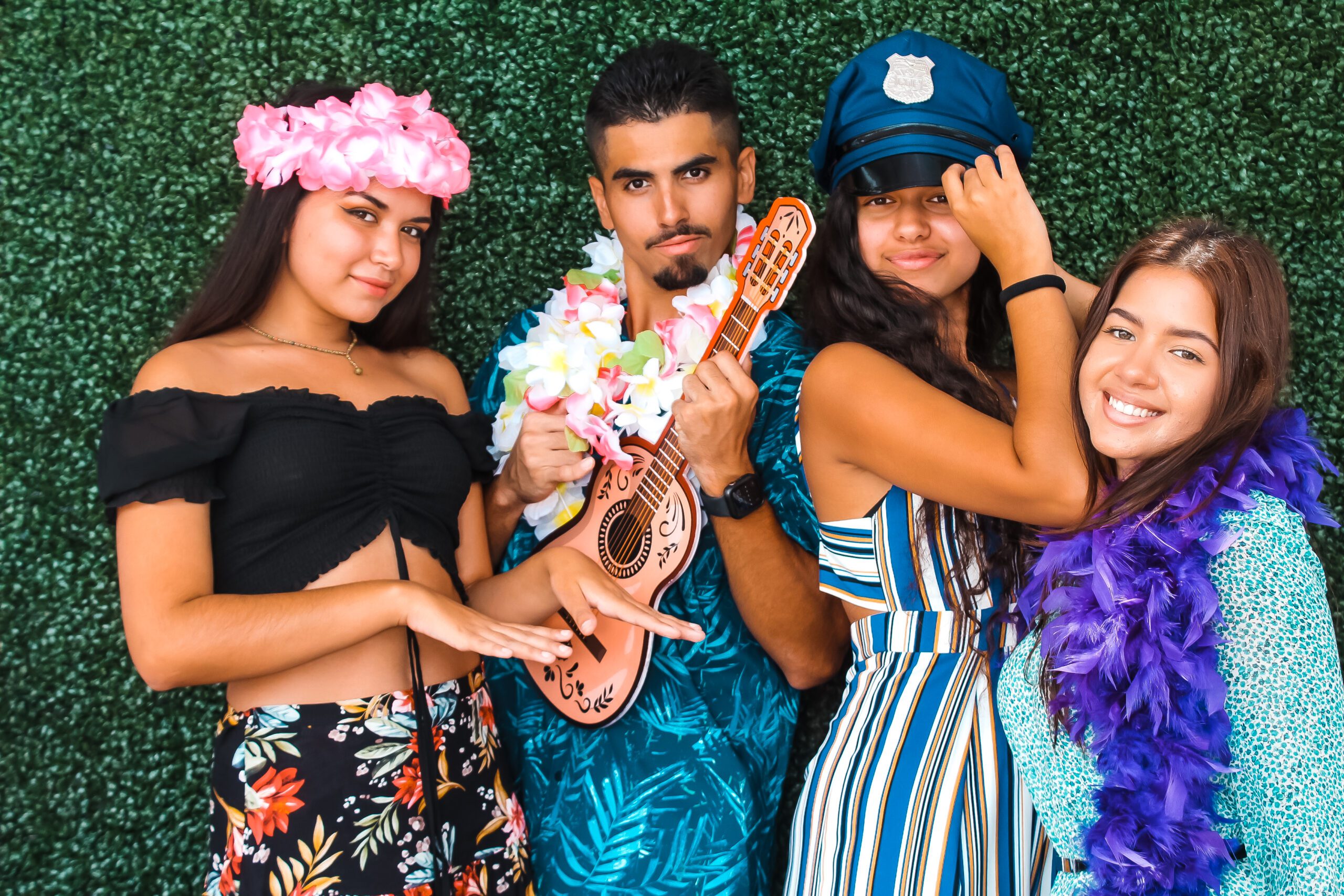 Event Guests Posing for Photo Booth